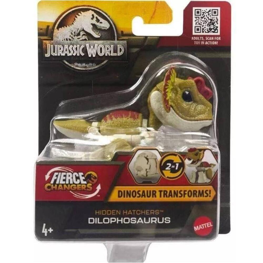 Jurassic World Fierce Changers Dilophosaurus Hidden Hatchers Dinosaur Egg Hatch - Picture 7 of 7